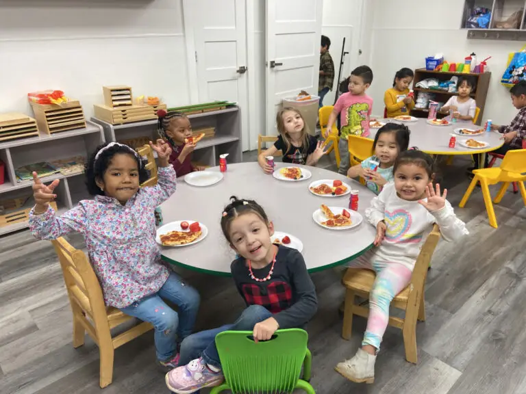 Children learning and playing in a classroom at Sunshine Daycare, Lewisville TX