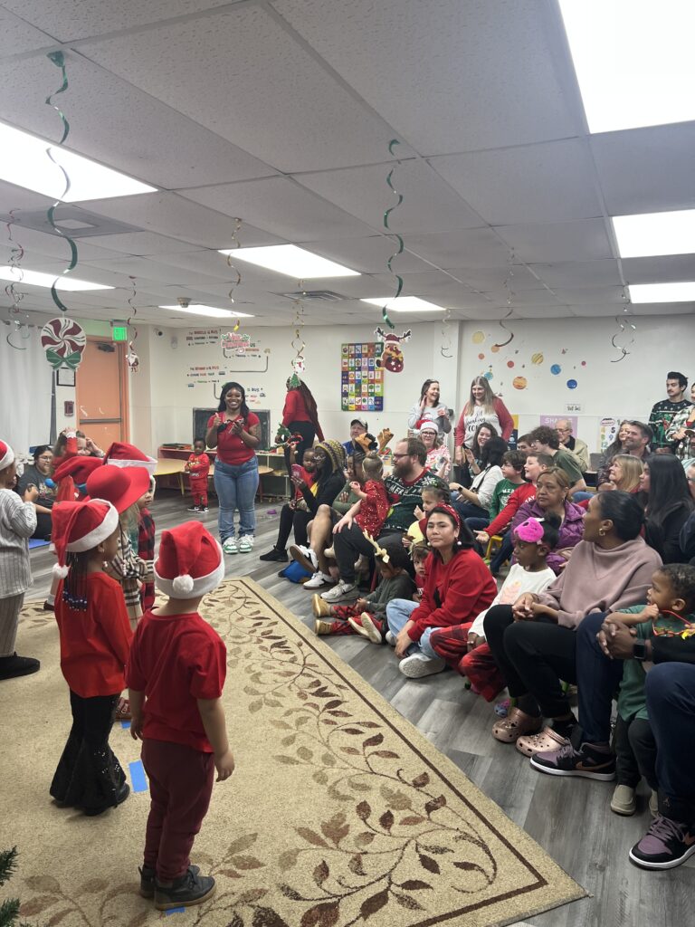 Christmas celebration at Sunshine Daycare in Lewisville, 2024